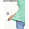 imageMAGCOMSEN Womens T Shirts VNeck Short Sleeve UPF 50 Sun Protection Performance Quick Dry Athletic Shirts Tee TopsMint Green