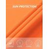 imageMAGCOMSEN Womens T Shirts VNeck Short Sleeve UPF 50 Sun Protection Performance Quick Dry Athletic Shirts Tee TopsOrange