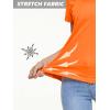 imageMAGCOMSEN Womens T Shirts VNeck Short Sleeve UPF 50 Sun Protection Performance Quick Dry Athletic Shirts Tee TopsOrange