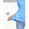 imageMAGCOMSEN Womens T Shirts VNeck Short Sleeve UPF 50 Sun Protection Performance Quick Dry Athletic Shirts Tee TopsWaterfall Blue