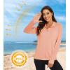 imageMAGCOMSEN Womens UPF 50 Lightweight Athletic Jacket Sun Protection Full Zip Long Sleeve Shirts Hiking Outdoor PocketsApricot