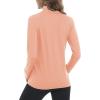 imageMAGCOMSEN Womens UPF 50 Lightweight Athletic Jacket Sun Protection Full Zip Long Sleeve Shirts Hiking Outdoor PocketsApricot