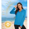 imageMAGCOMSEN Womens UPF 50 Lightweight Athletic Jacket Sun Protection Full Zip Long Sleeve Shirts Hiking Outdoor PocketsBlue Green