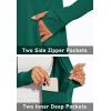 imageMAGCOMSEN Womens UPF 50 Lightweight Athletic Jacket Sun Protection Full Zip Long Sleeve Shirts Hiking Outdoor PocketsEmerald Green