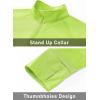 imageMAGCOMSEN Womens UPF 50 Lightweight Athletic Jacket Sun Protection Full Zip Long Sleeve Shirts Hiking Outdoor PocketsFluorescent Yellow