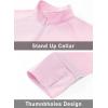 imageMAGCOMSEN Womens UPF 50 Lightweight Athletic Jacket Sun Protection Full Zip Long Sleeve Shirts Hiking Outdoor PocketsLight Pink
