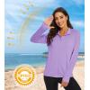 imageMAGCOMSEN Womens UPF 50 Lightweight Athletic Jacket Sun Protection Full Zip Long Sleeve Shirts Hiking Outdoor PocketsLight Purple