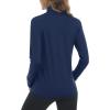 imageMAGCOMSEN Womens UPF 50 Lightweight Athletic Jacket Sun Protection Full Zip Long Sleeve Shirts Hiking Outdoor PocketsNavy