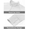 imageMAGCOMSEN Womens UPF 50 Lightweight Athletic Jacket Sun Protection Full Zip Long Sleeve Shirts Hiking Outdoor PocketsWhite
