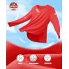imageMAGCOMSEN Womens Workout Running Long Sleeve Top Athletic Hiking Sun Shirt Active Dry Fit Lightweight T Shirt UPF 80Tomato Red