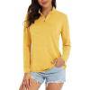 imageMAGCOMSEN Womens 14 Zip Shirts UPF 50 Sun Protection Pullover Long Sleeve Quick Dry Workout Hiking Athletic ShirtsGinger