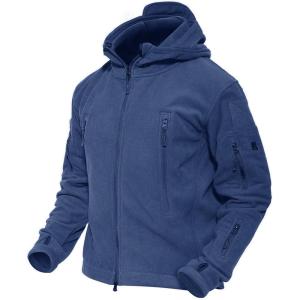 imageMAGCOMSEN Mens Military Tactical Jacket Warm Fleece Hoodies Sport Outdoor Winter Coats WindbreakerRoyal Blue