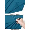 imageMAGCOMSEN Mens 14 Zip Pullover UPF 50 Long Sleeve Sun Protection Sports Shirts Lightweight Athletic Workout ShirtPeacock Blue