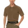 imageMAGCOMSEN Mens Tactical Military Shirts 14 Zip Short Sleeve Slim Fit Camo ShirtBrown