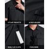imageMAGCOMSEN Mens UPF 50 Fishing Shirts Short Sleeve Sun Protection Shirts Quick Dry Cooling Button Down Shirt Hiking SafariBlack