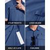 imageMAGCOMSEN Mens UPF 50 Fishing Shirts Short Sleeve Sun Protection Shirts Quick Dry Cooling Button Down Shirt Hiking SafariBlue Grey