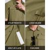 imageMAGCOMSEN Mens UPF 50 Fishing Shirts Short Sleeve Sun Protection Shirts Quick Dry Cooling Button Down Shirt Hiking SafariKhaki