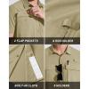 imageMAGCOMSEN Mens UPF 50 Fishing Shirts Short Sleeve Sun Protection Shirts Quick Dry Cooling Button Down Shirt Hiking SafariLight Khaki