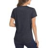 imageMAGCOMSEN Womens Short Sleeve Quick Dry TShirts Wicking Moisture Workout Athletic Running ShirtsBlack