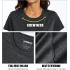 imageMAGCOMSEN Womens Short Sleeve Quick Dry TShirts Wicking Moisture Workout Athletic Running ShirtsBlack