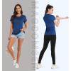 imageMAGCOMSEN Womens Short Sleeve Quick Dry TShirts Wicking Moisture Workout Athletic Running ShirtsDark Blue