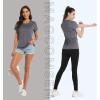 imageMAGCOMSEN Womens Short Sleeve Quick Dry TShirts Wicking Moisture Workout Athletic Running ShirtsDark Grey