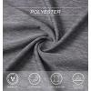 imageMAGCOMSEN Womens Short Sleeve Quick Dry TShirts Wicking Moisture Workout Athletic Running ShirtsDark Grey