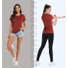 imageMAGCOMSEN Womens Short Sleeve Quick Dry TShirts Wicking Moisture Workout Athletic Running ShirtsDark Orange