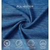 imageMAGCOMSEN Womens Short Sleeve Quick Dry TShirts Wicking Moisture Workout Athletic Running ShirtsMiddle Blue