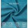 imageMAGCOMSEN Womens Short Sleeve Quick Dry TShirts Wicking Moisture Workout Athletic Running ShirtsPeacock Blue
