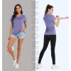 imageMAGCOMSEN Womens Short Sleeve Quick Dry TShirts Wicking Moisture Workout Athletic Running ShirtsPurple