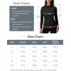 imageMAGCOMSEN Womens Thermal Shirts Mock Turtleneck Fleece Lined Long Sleeve Workout Underwear Base Layer Pullover TopsBlack