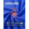 imageMAGCOMSEN Womens Thermal Shirts Mock Turtleneck Fleece Lined Long Sleeve Workout Underwear Base Layer Pullover TopsColour Blue