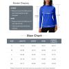 imageMAGCOMSEN Womens Thermal Shirts Mock Turtleneck Fleece Lined Long Sleeve Workout Underwear Base Layer Pullover TopsColour Blue
