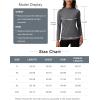 imageMAGCOMSEN Womens Thermal Shirts Mock Turtleneck Fleece Lined Long Sleeve Workout Underwear Base Layer Pullover TopsDark Grey