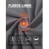 imageMAGCOMSEN Womens Thermal Shirts Mock Turtleneck Fleece Lined Long Sleeve Workout Underwear Base Layer Pullover TopsDark Grey
