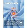 imageMAGCOMSEN Womens Thermal Shirts Mock Turtleneck Fleece Lined Long Sleeve Workout Underwear Base Layer Pullover TopsLight Blue
