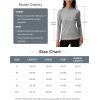 imageMAGCOMSEN Womens Thermal Shirts Mock Turtleneck Fleece Lined Long Sleeve Workout Underwear Base Layer Pullover TopsLight Grey