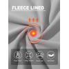 imageMAGCOMSEN Womens Thermal Shirts Mock Turtleneck Fleece Lined Long Sleeve Workout Underwear Base Layer Pullover TopsLight Grey