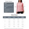 imageMAGCOMSEN Womens Thermal Shirts Mock Turtleneck Fleece Lined Long Sleeve Workout Underwear Base Layer Pullover TopsLight Pink