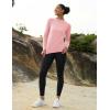 imageMAGCOMSEN Womens Thermal Shirts Mock Turtleneck Fleece Lined Long Sleeve Workout Underwear Base Layer Pullover TopsLight Pink
