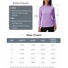 imageMAGCOMSEN Womens Thermal Shirts Mock Turtleneck Fleece Lined Long Sleeve Workout Underwear Base Layer Pullover TopsLight Purple