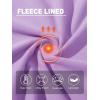 imageMAGCOMSEN Womens Thermal Shirts Mock Turtleneck Fleece Lined Long Sleeve Workout Underwear Base Layer Pullover TopsLight Purple
