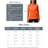imageMAGCOMSEN Womens Thermal Shirts Mock Turtleneck Fleece Lined Long Sleeve Workout Underwear Base Layer Pullover TopsOrange