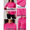 imageMAGCOMSEN Womens Thermal Shirts Mock Turtleneck Fleece Lined Long Sleeve Workout Underwear Base Layer Pullover TopsRose Red