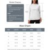 imageMAGCOMSEN Womens Thermal Shirts Mock Turtleneck Fleece Lined Long Sleeve Workout Underwear Base Layer Pullover TopsWhite