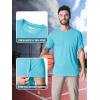 imageMAGCOMSEN Mens Short Sleeve UPF 50 TShirt Quick Dry Rash Guard Athletic Running Swim Top Tee Performance Water ShirtsIce Blue