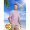 imageMAGCOMSEN Mens Short Sleeve UPF 50 TShirt Quick Dry Rash Guard Athletic Running Swim Top Tee Performance Water ShirtsLight Pink