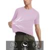 imageMAGCOMSEN Mens Short Sleeve UPF 50 TShirt Quick Dry Rash Guard Athletic Running Swim Top Tee Performance Water ShirtsLight Pink