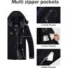 imageMAGCOMSEN Mens Winter Coats Water Resistant Ski Snow Jacket Warm Fleece Jacket Parka Raincoats With MultiPocketsBlack